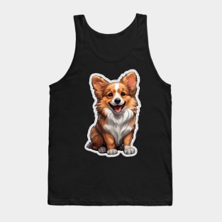 Adorable Corgi - A Delightfully Cute Canine Companion Tank Top